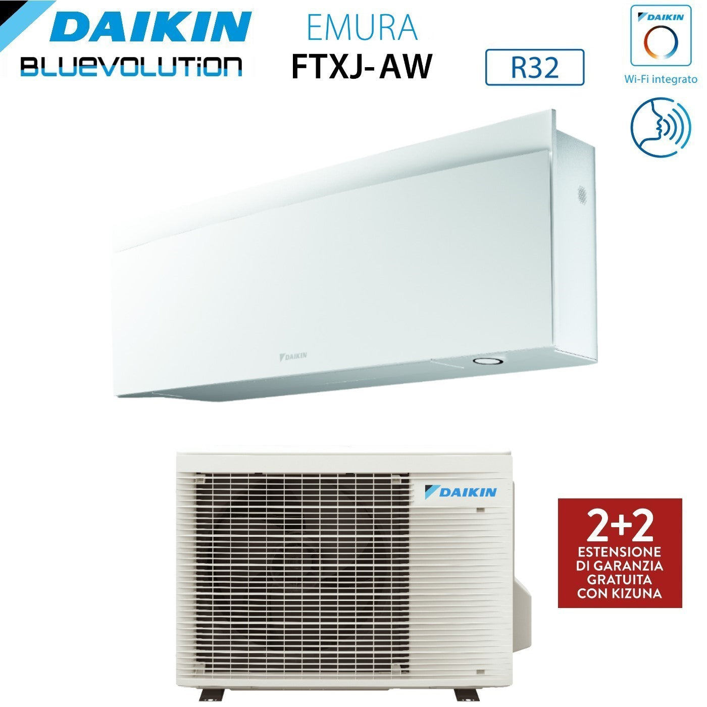 Daikin Emura FTXJ20AW airconditioner wandmodel