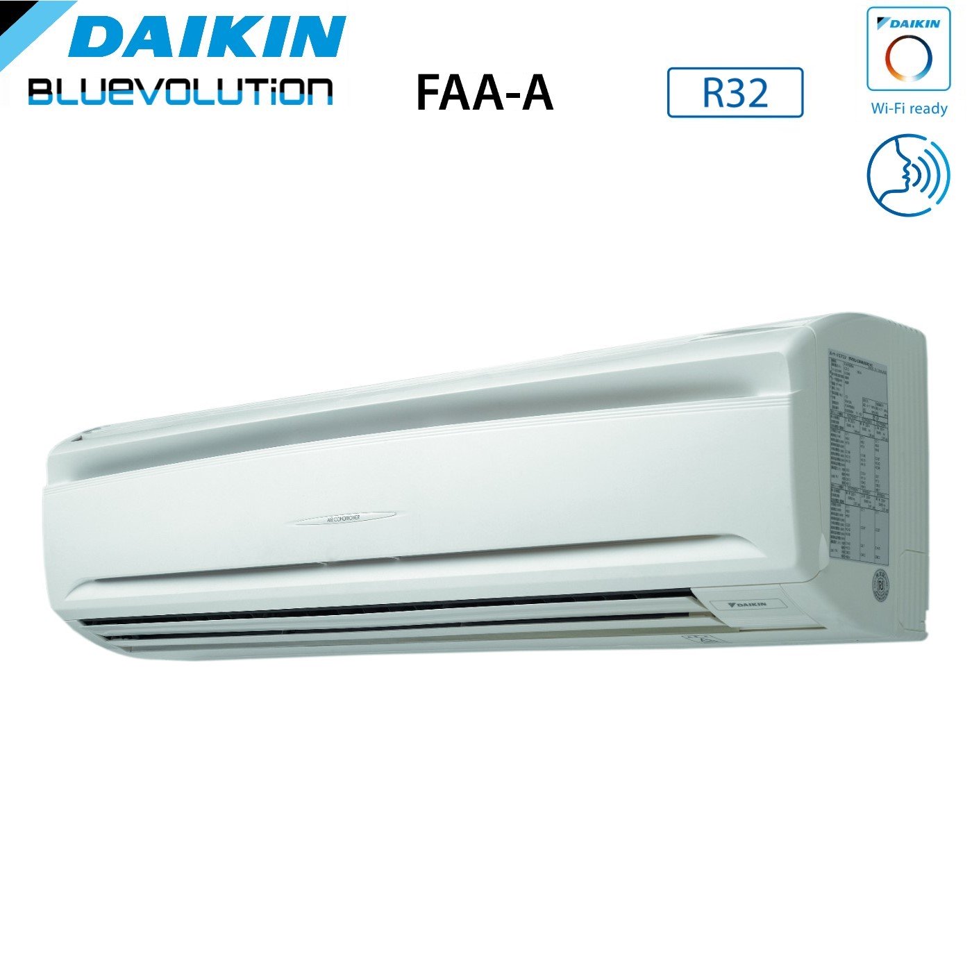 Daikin Bluevolution Air Conditioner SkyAir Active-Series Inverter FAA-A series 36000 Btu FAA100A + AZAS100MY1 Three-phase R-32 Wi-Fi Optional class A