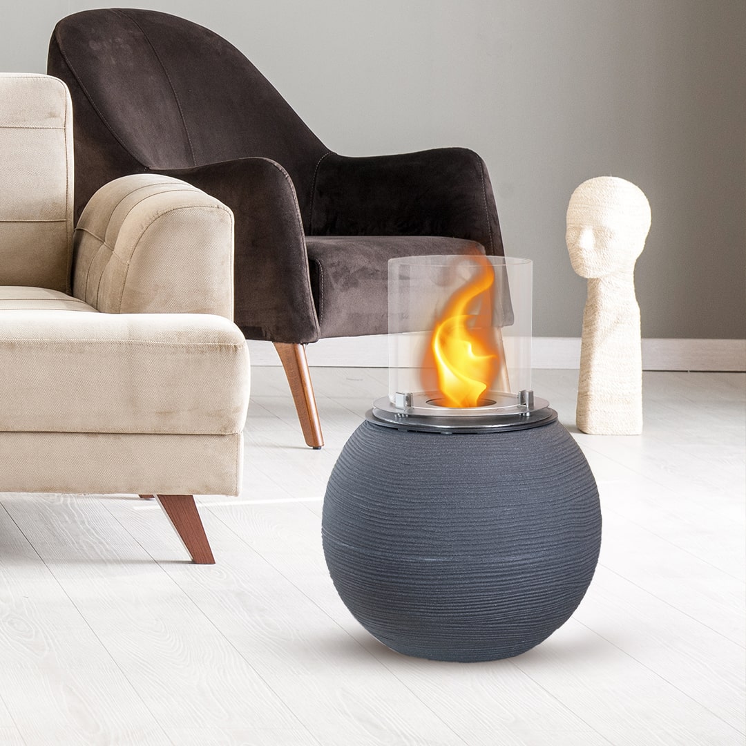 Divina Fire Botticelli bio-ethanol haard vrijstaand Ø40 x H54 cm