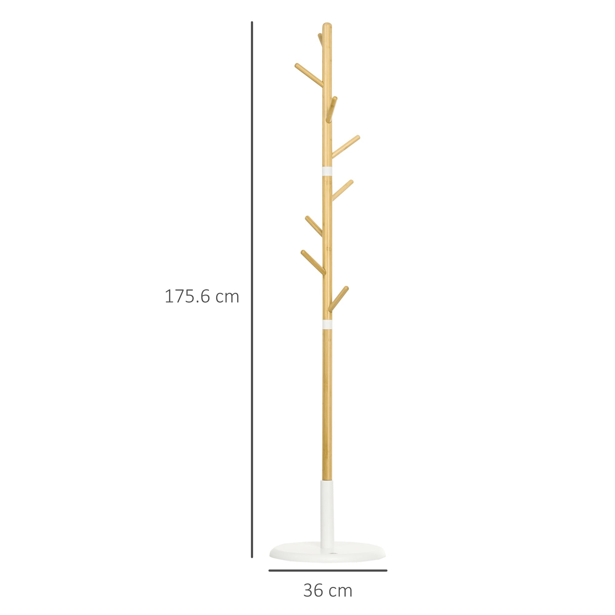 EasyComfort Albero kapstok, 8 haken, Ø37.8 x 175.6 cm