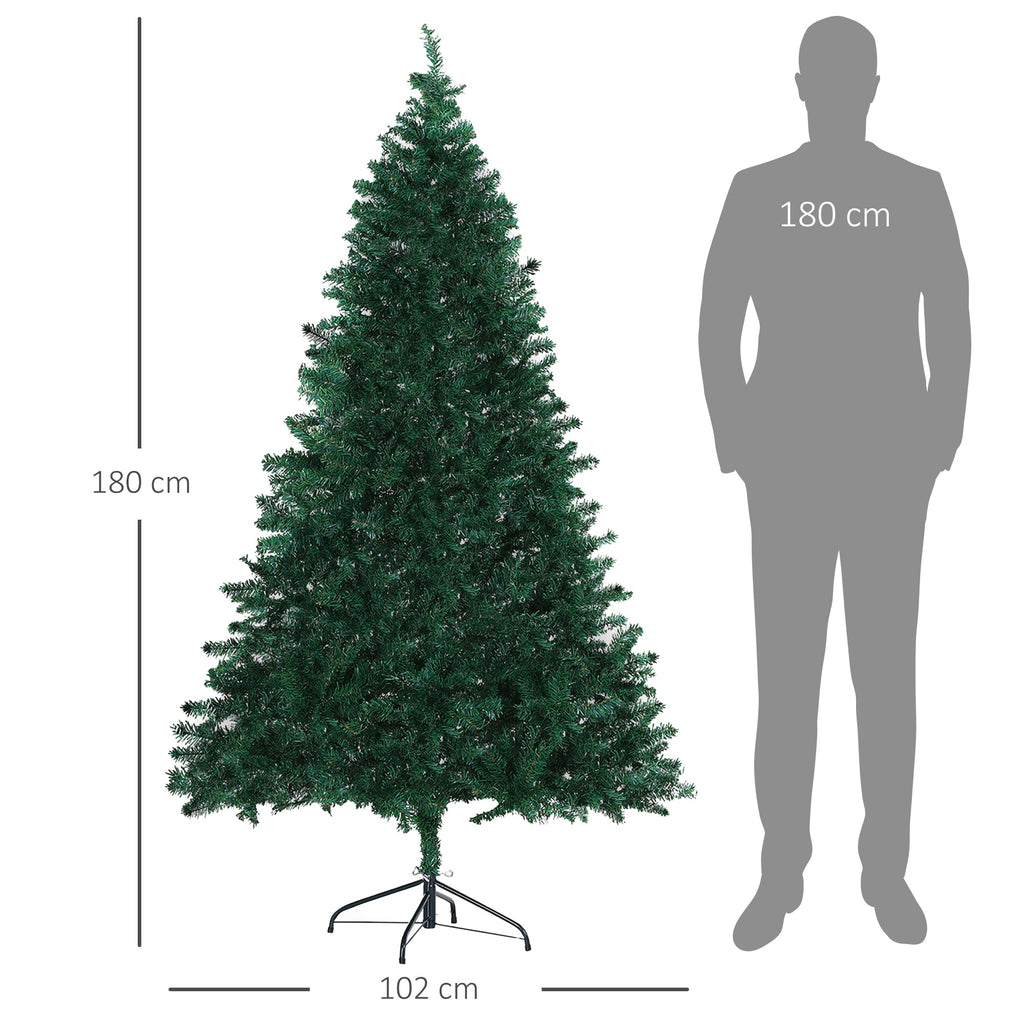 EasyComfort kunstkerstboom 180 cm met 1000 takpunten en stalen voet