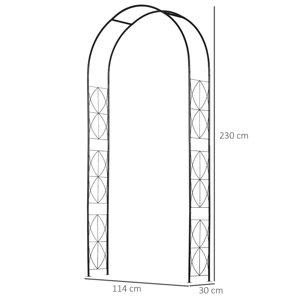 EasyComfort Arco tuinboog metaal 114×30×230 cm