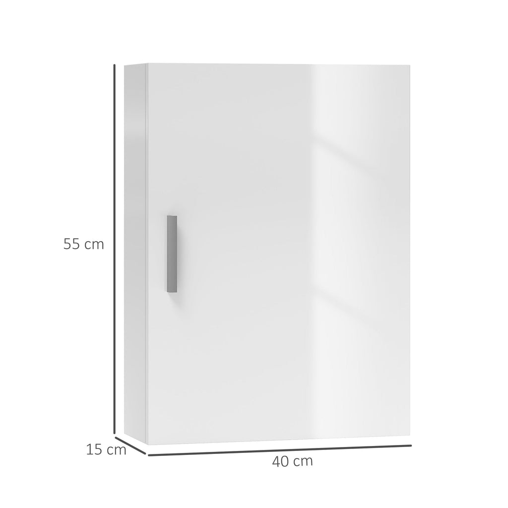 EasyComfort Wandkast Badkamer 3 glazen planken 40x15x55 cm