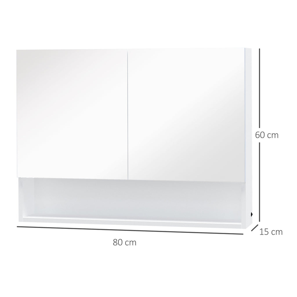 EasyComfort Spiegelkast LED 80x15x60 cm