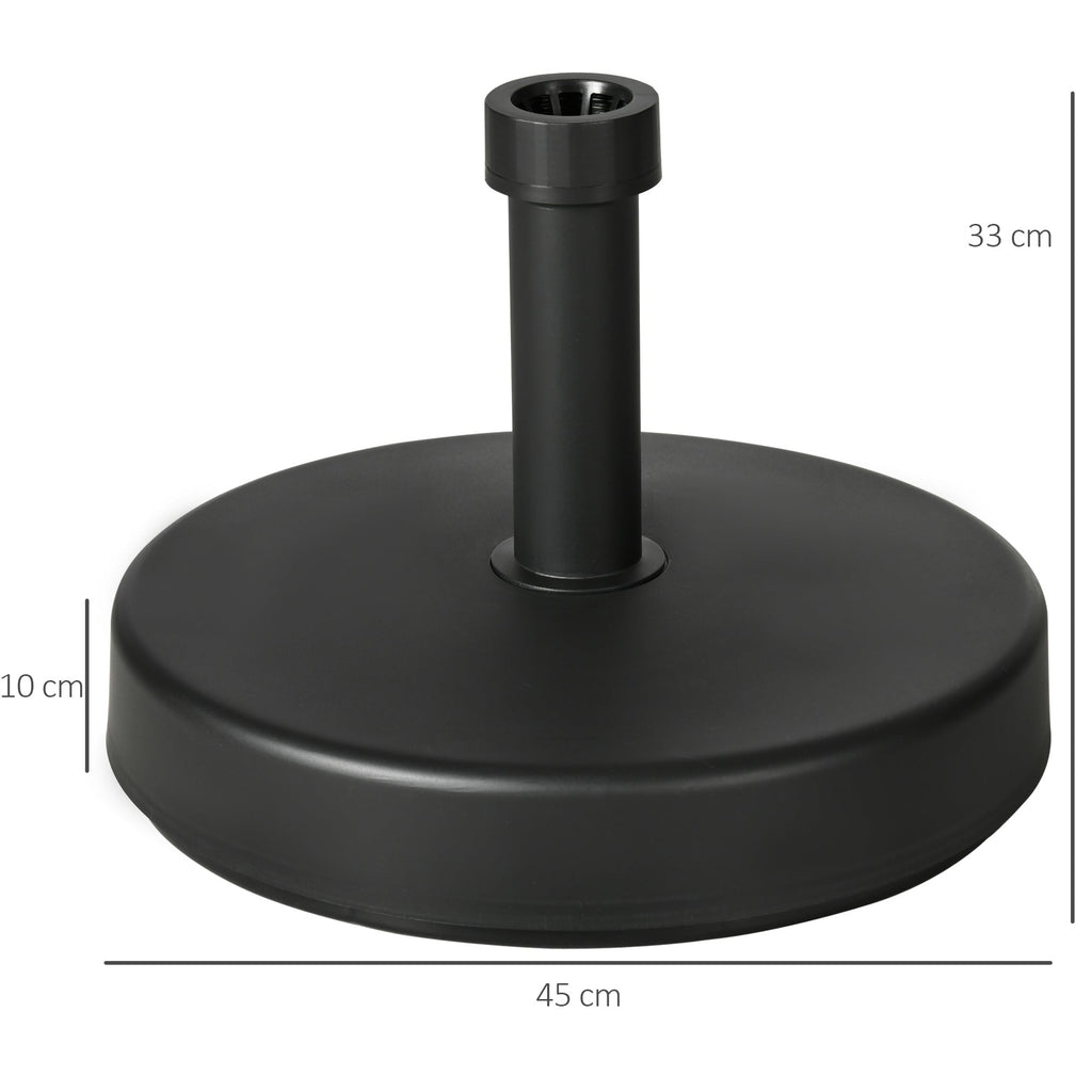 EasyComfort Base parasolvoet max. 18 kg Ø45x33 cm, zwart