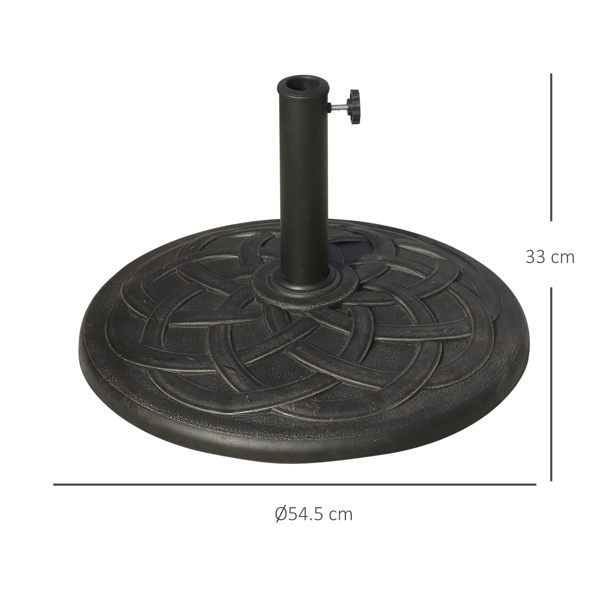 EasyComfort Base parasolvoet 19kg, Φ54.5cm, brons