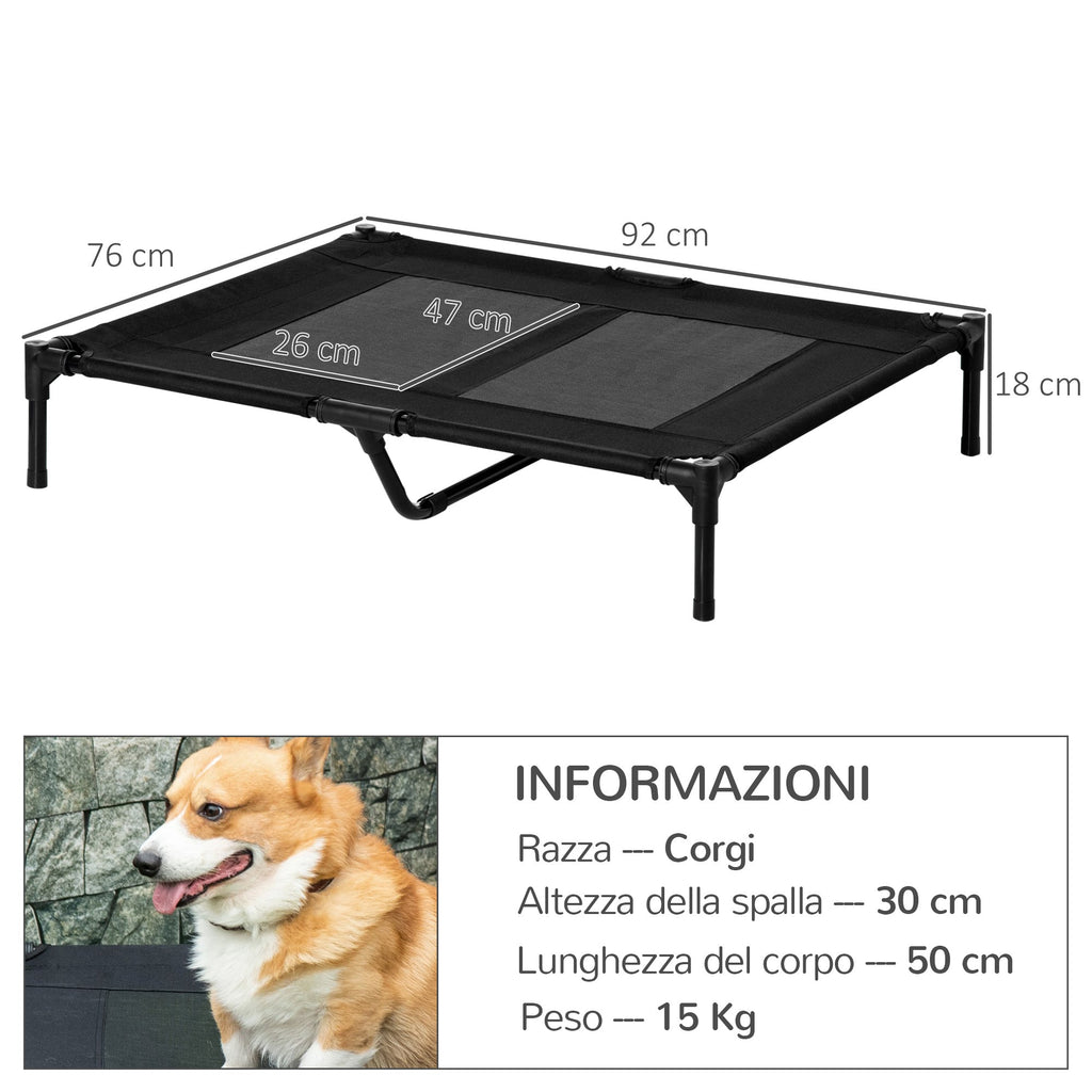EasyComfort Hondenbed verhoogd 92x76x18 cm, tot 50 kg