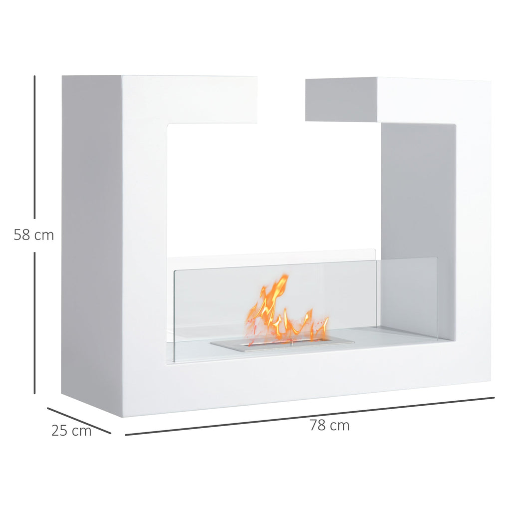 EasyComfort Caminetto tafel bio-ethanolhaard 2000W, 78 x 25 x 58 cm