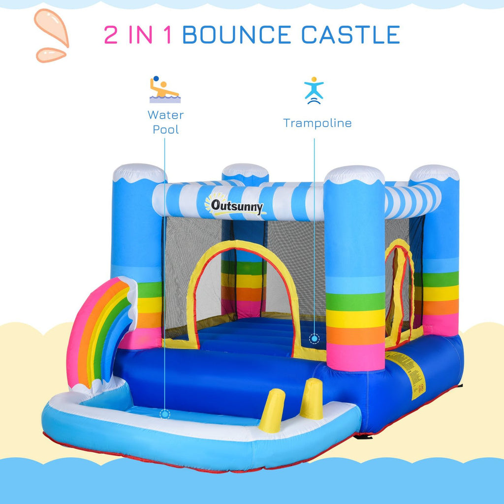 EasyComfort springkussen met trampoline en zwembad (incl. pomp)