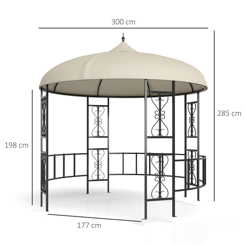 EasyComfort Gazebo rond Ø3 m