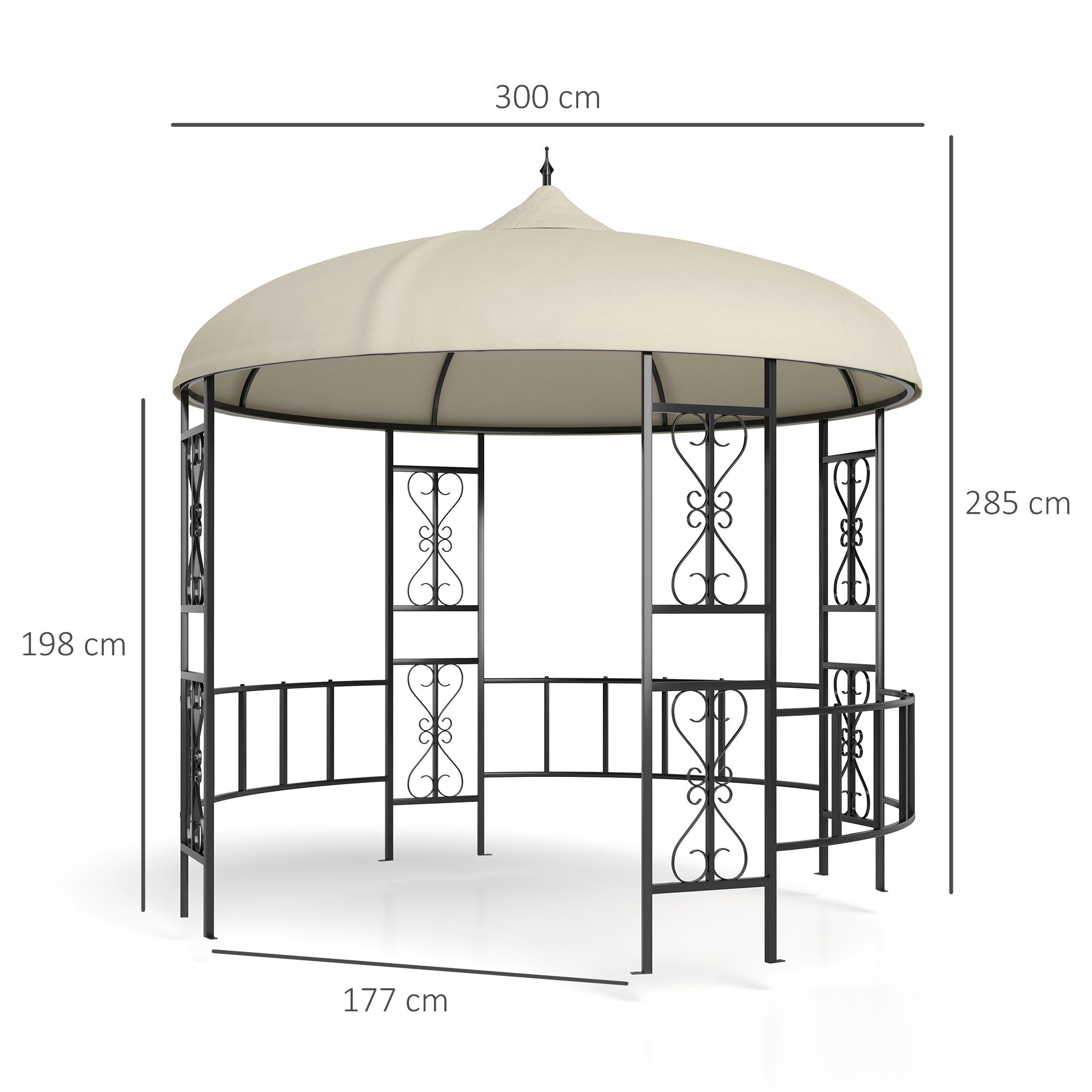 EasyComfort Gazebo rond Ø3 m