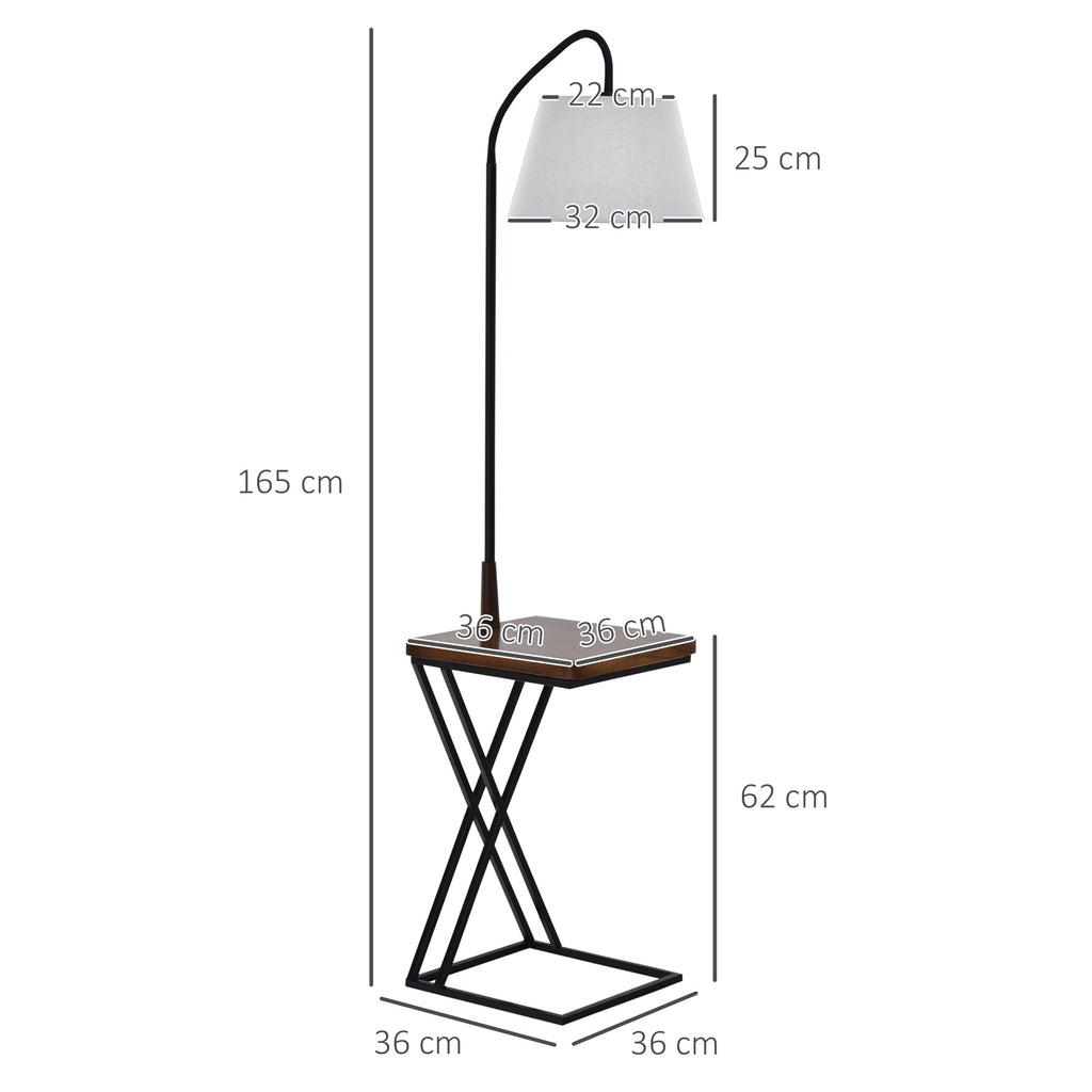EasyComfort Moderne vloerlamp met tafeltje 36x36x165 cm