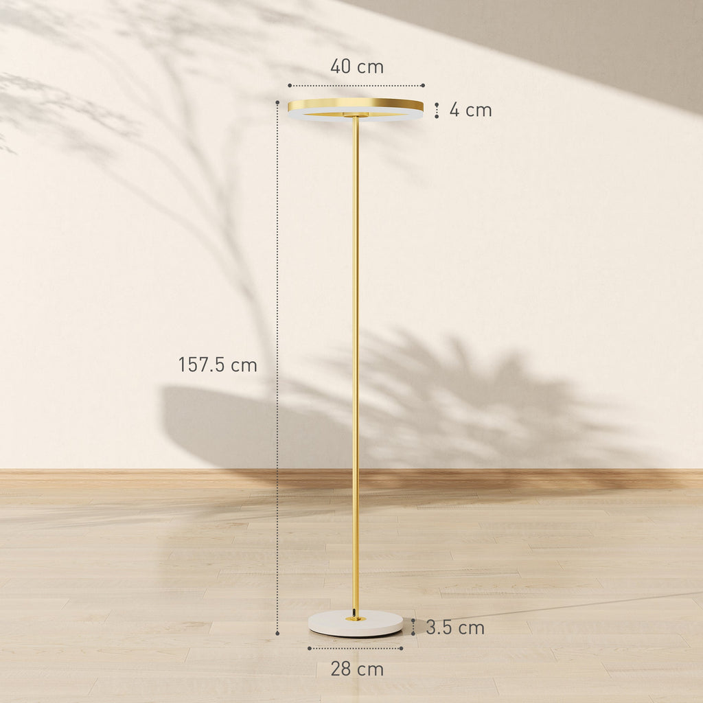 EasyComfort Moderne vloerlamp dimbaar 4000k goud