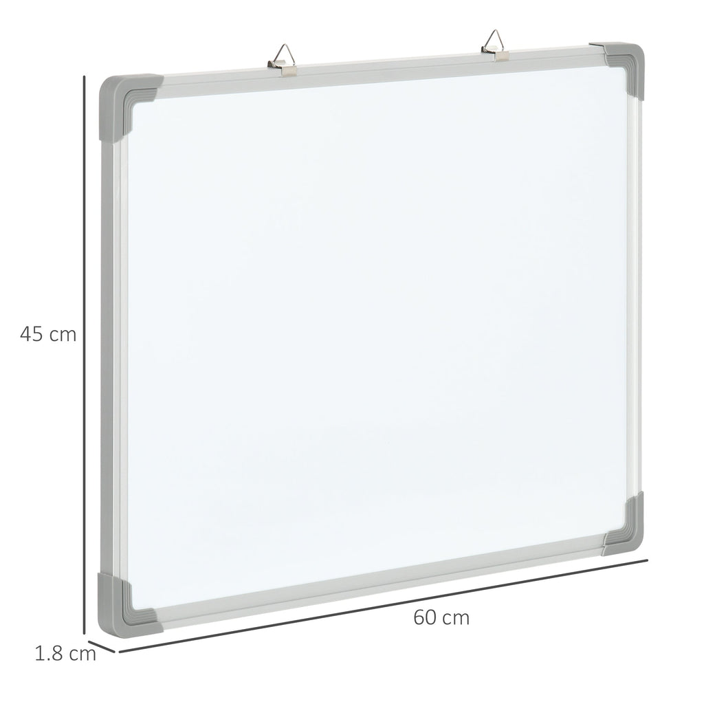 EasyComfort magnetisch whiteboard wand 60x45 cm aluminium met stiften en magneten