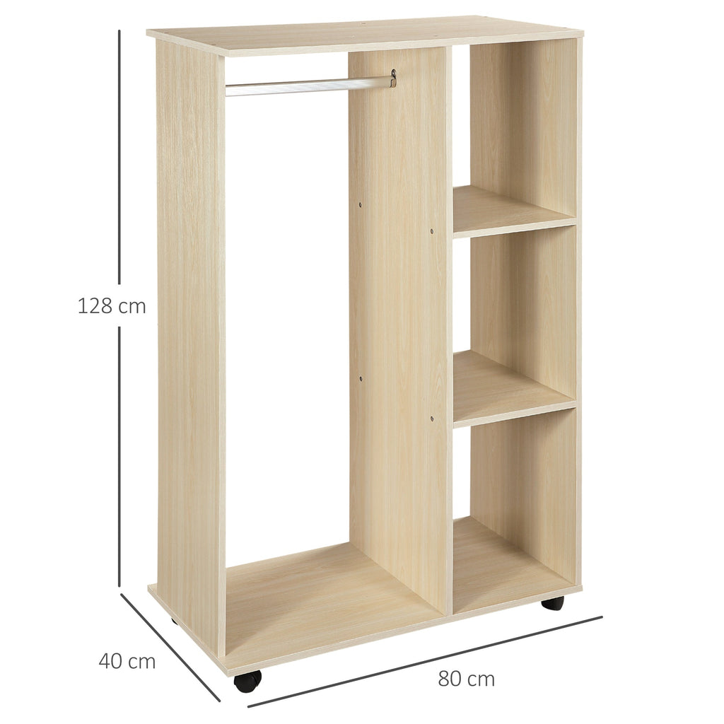 EasyComfort Mobile Aperto kledingrek met 3 leLPGanken 80 x 40 x 128 cm
