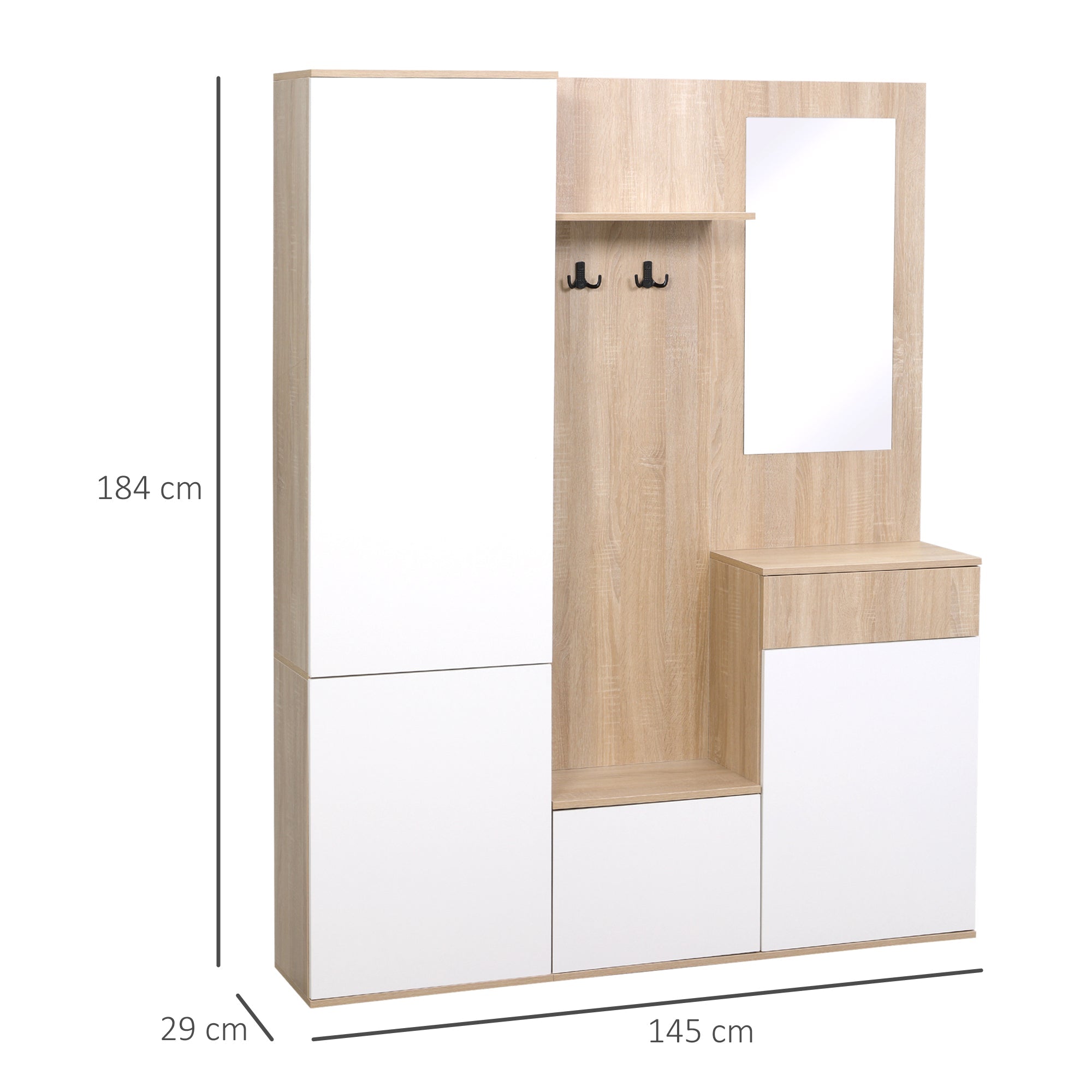 EasyComfort 4-in-1 halmeubel 145x29x184 cm
