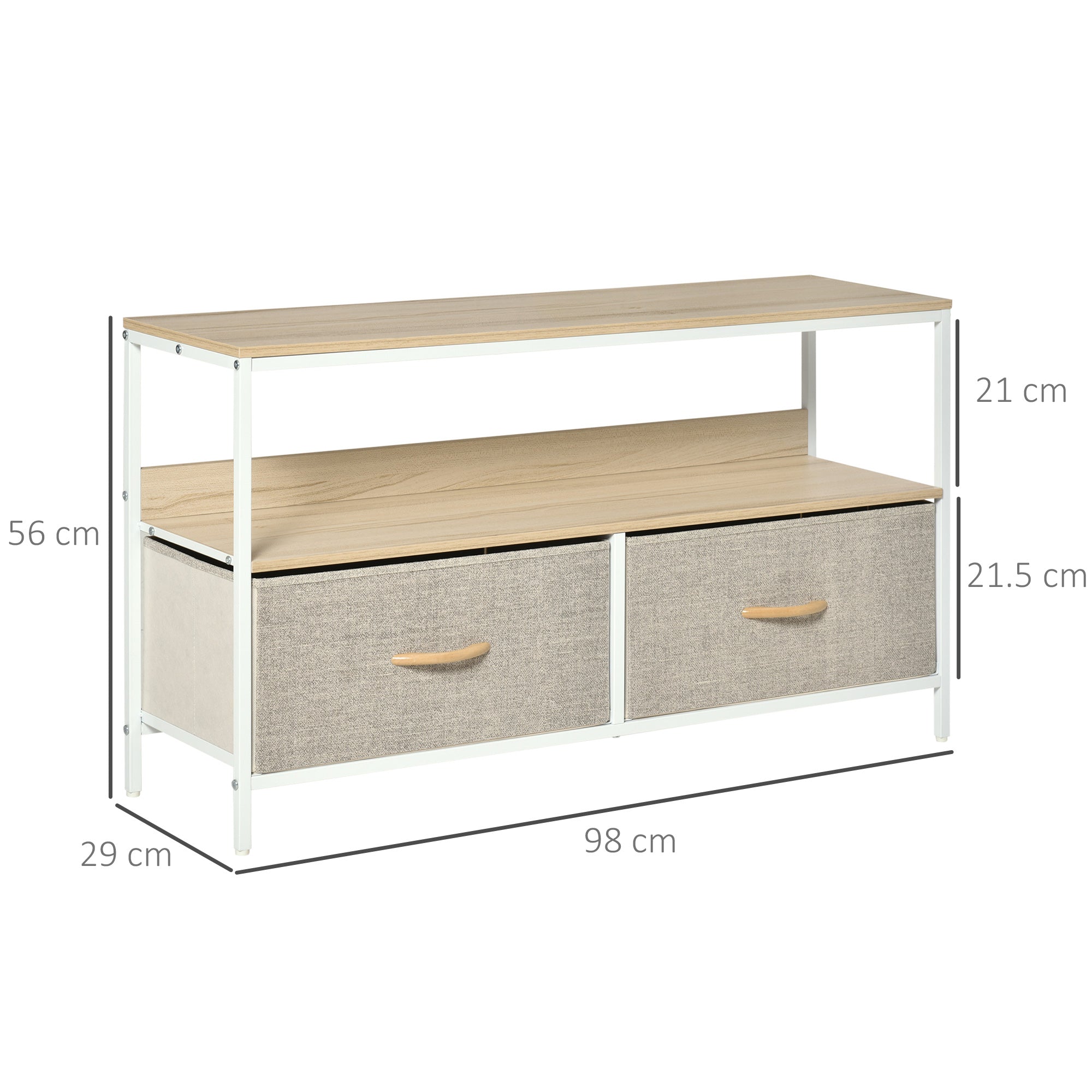 EasyComfort TV-meubel voor tv tot 47" - 98x29x56 cm