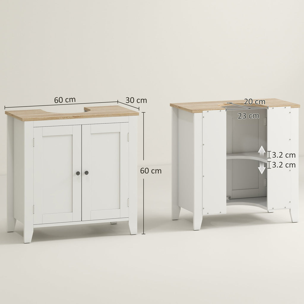 EasyComfort Onderkast voor wastafel U-model MDF 60x30x60 cm