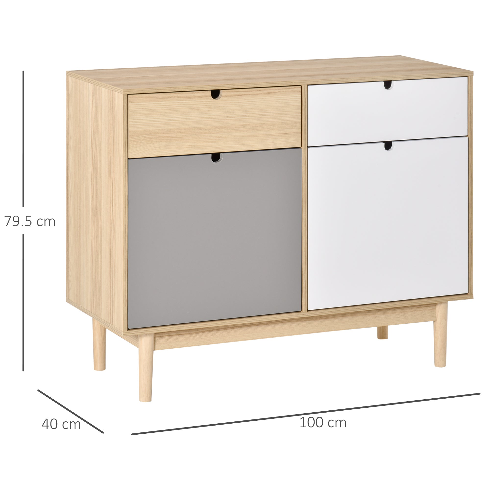EasyComfort Mobiletto Multiuso kast 100x40x79.5cm multikleur