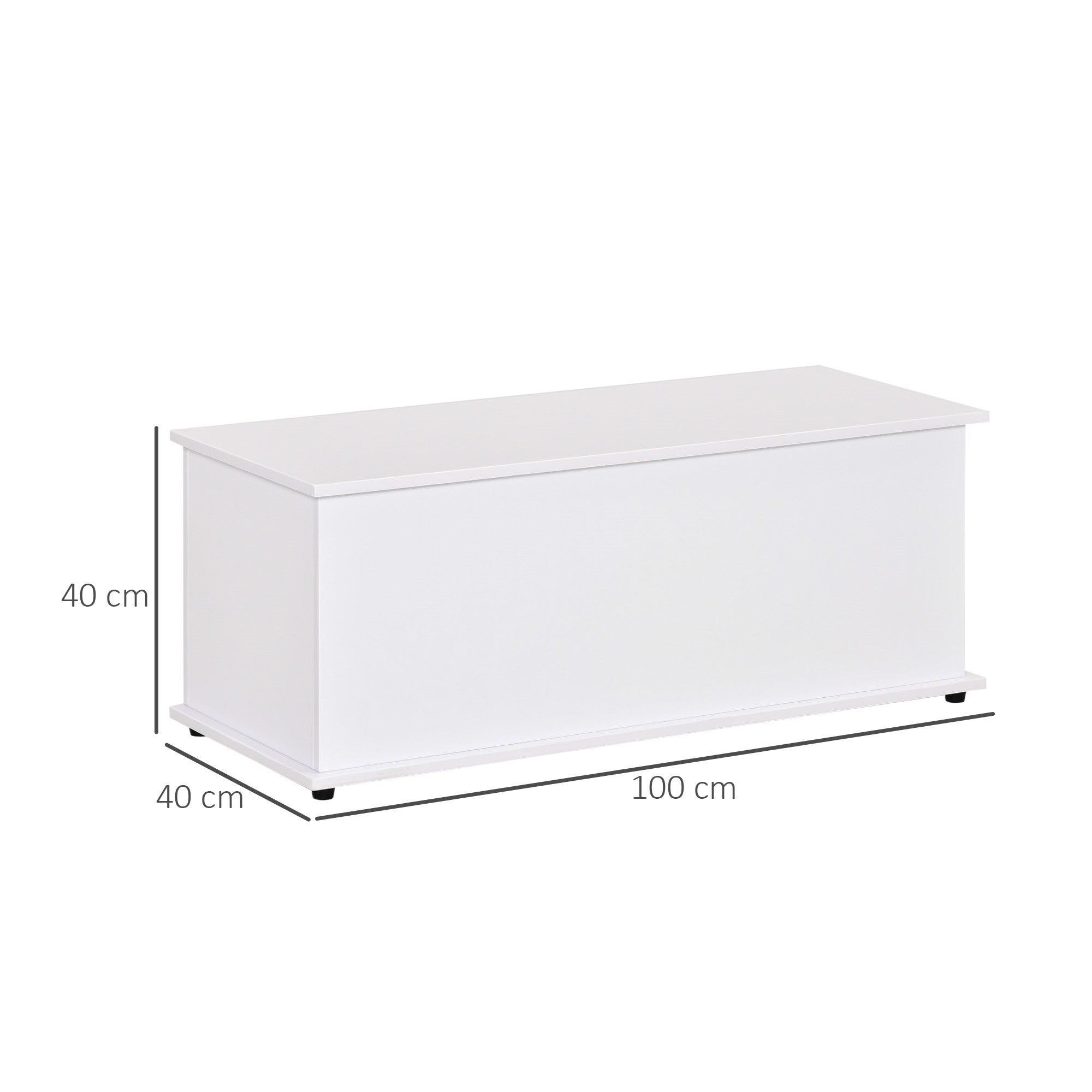 EasyComfort Opbergbank 100 x 40 x 40 cm, wit