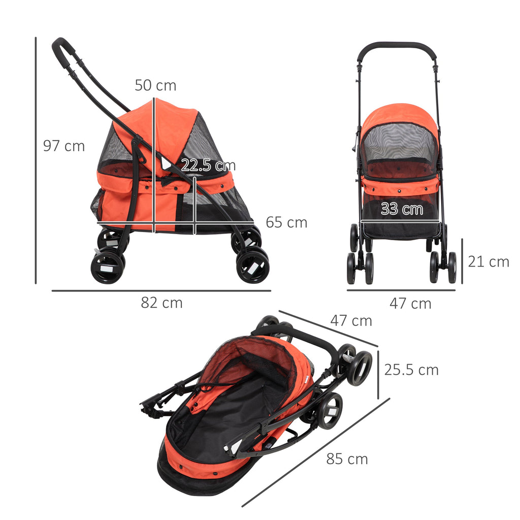 EasyComfort hondenbuggy inklapbaar 10 kg (82x47x97 cm)