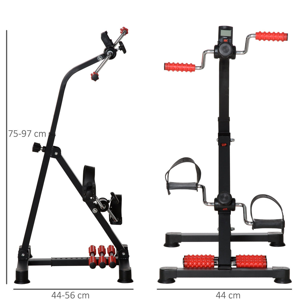 Easycomfort Pedaliera per Braccia e Gambe with Schermo LCD, Altezza e Resistenza Regolabile, 56x44-56x75-97 cm