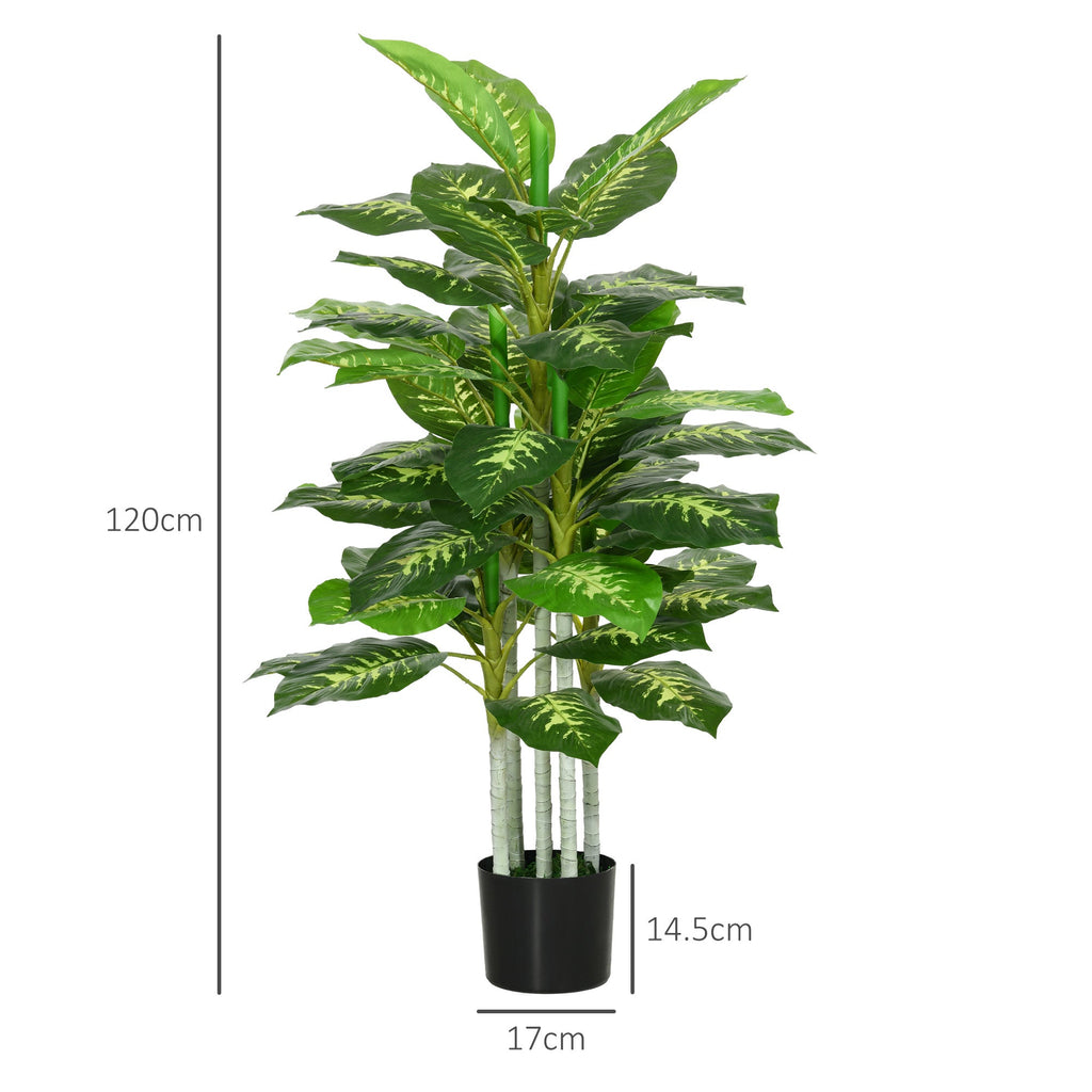 EasyComfort Pianta kunstplant 120 cm met zwarte pot