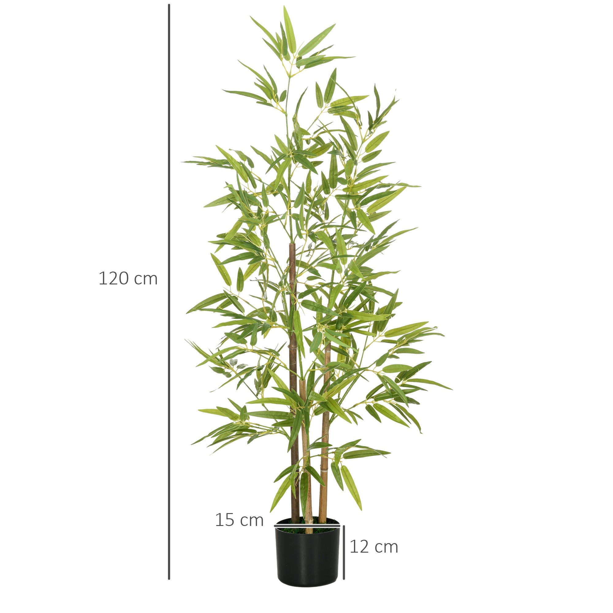 EasyComfort Bamboe kunstplant 120 cm met pot