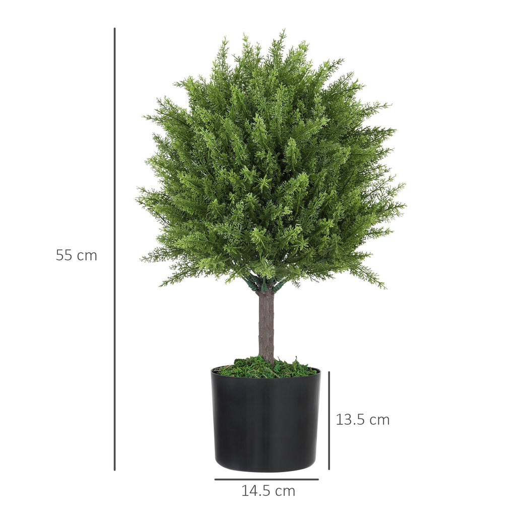 EasyComfort Cedro kunstboom met pot, 55 cm