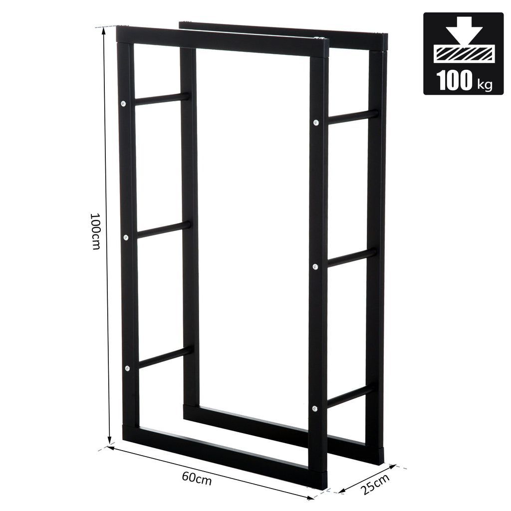 EasyComfort haardhoutrek 60 × 25 × 100cm