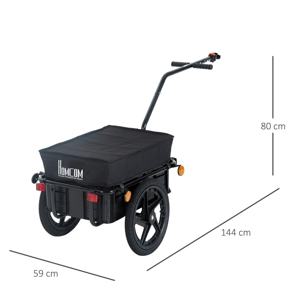 EASYCOMFORT Trailer Bicycle Trolley Steel Object Holder, 144x59x80cm