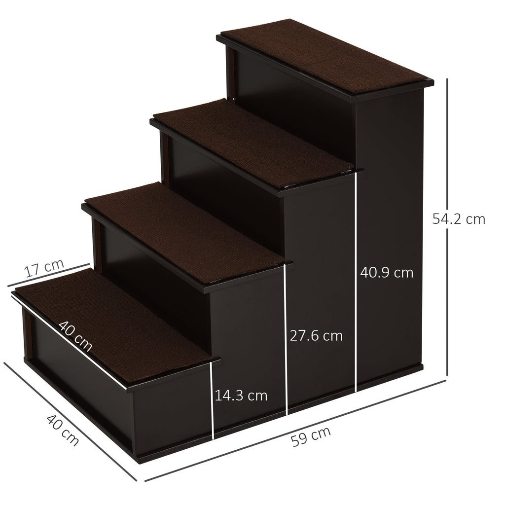 EasyComfort 4-treden honden- en kattentrap 40x59x54.2 cm