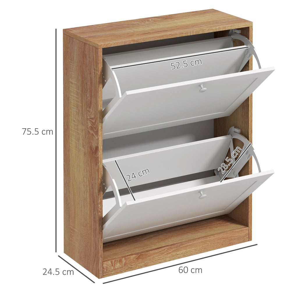 EasyComfort Scarpiera Slim schoenenkast voor 12 paar, 60x24.5x75.5 cm