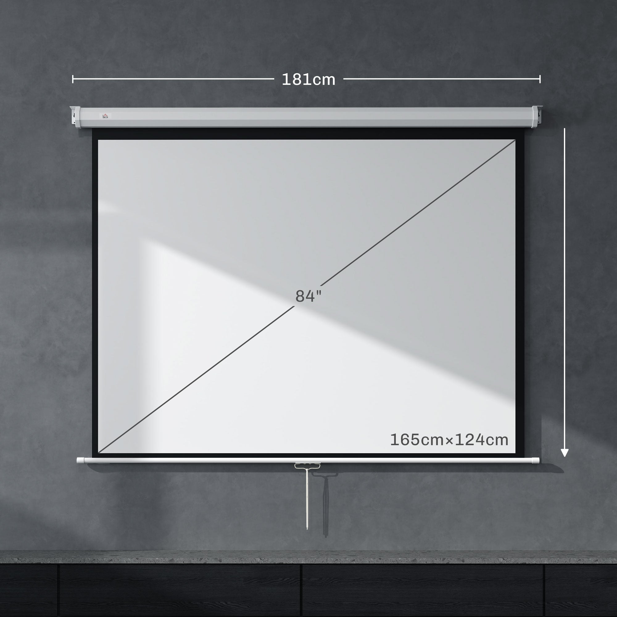 EasyComfort Projectiescherm 84" 4:3 - Wand/Plafond