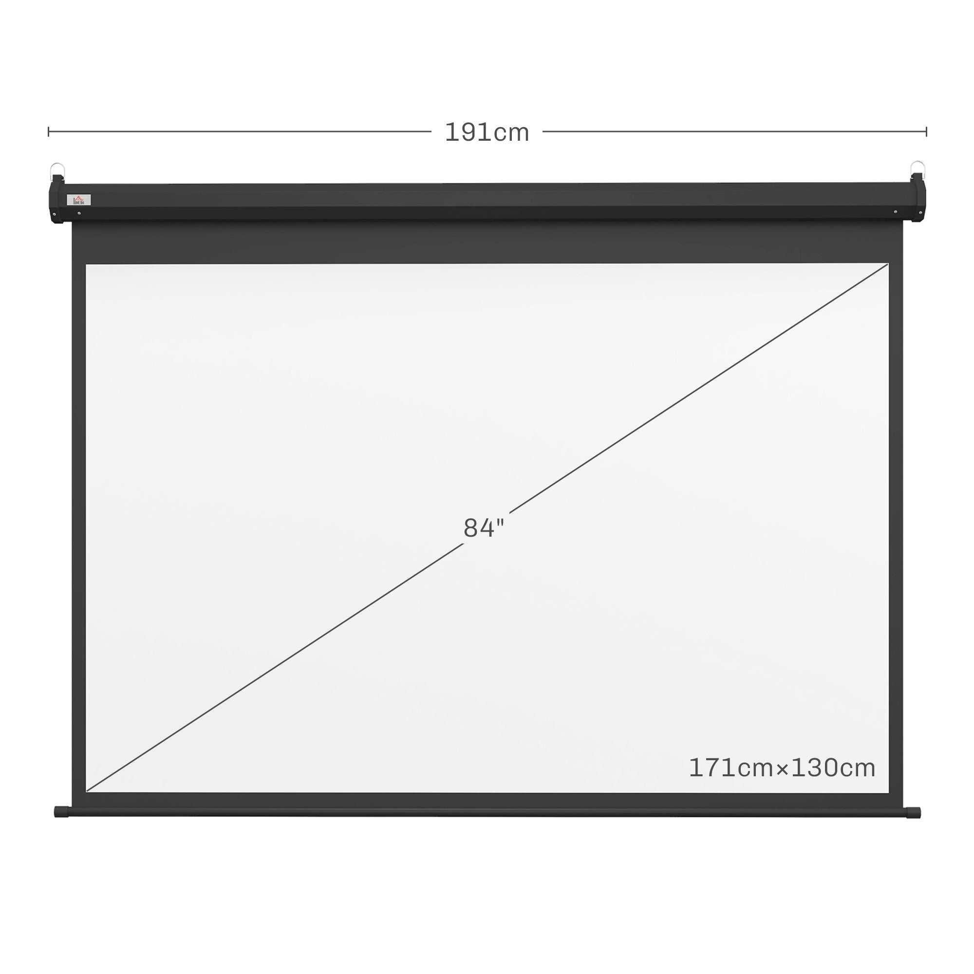EasyComfort 89\" motorisch projectiescherm 4:3 (171x130 cm) zwart