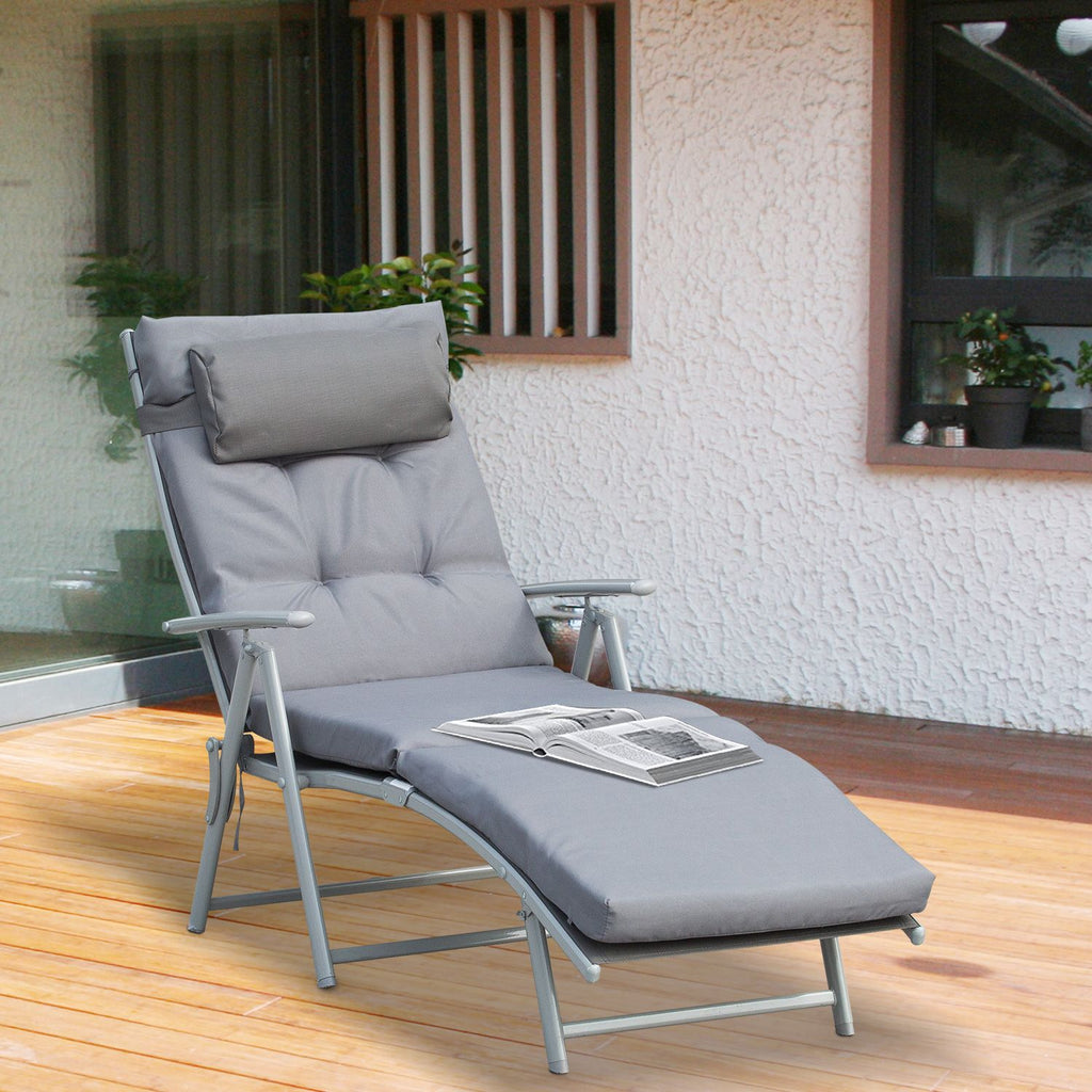 EasyComfort vouw-ligstoel met 7 verstelstanden
