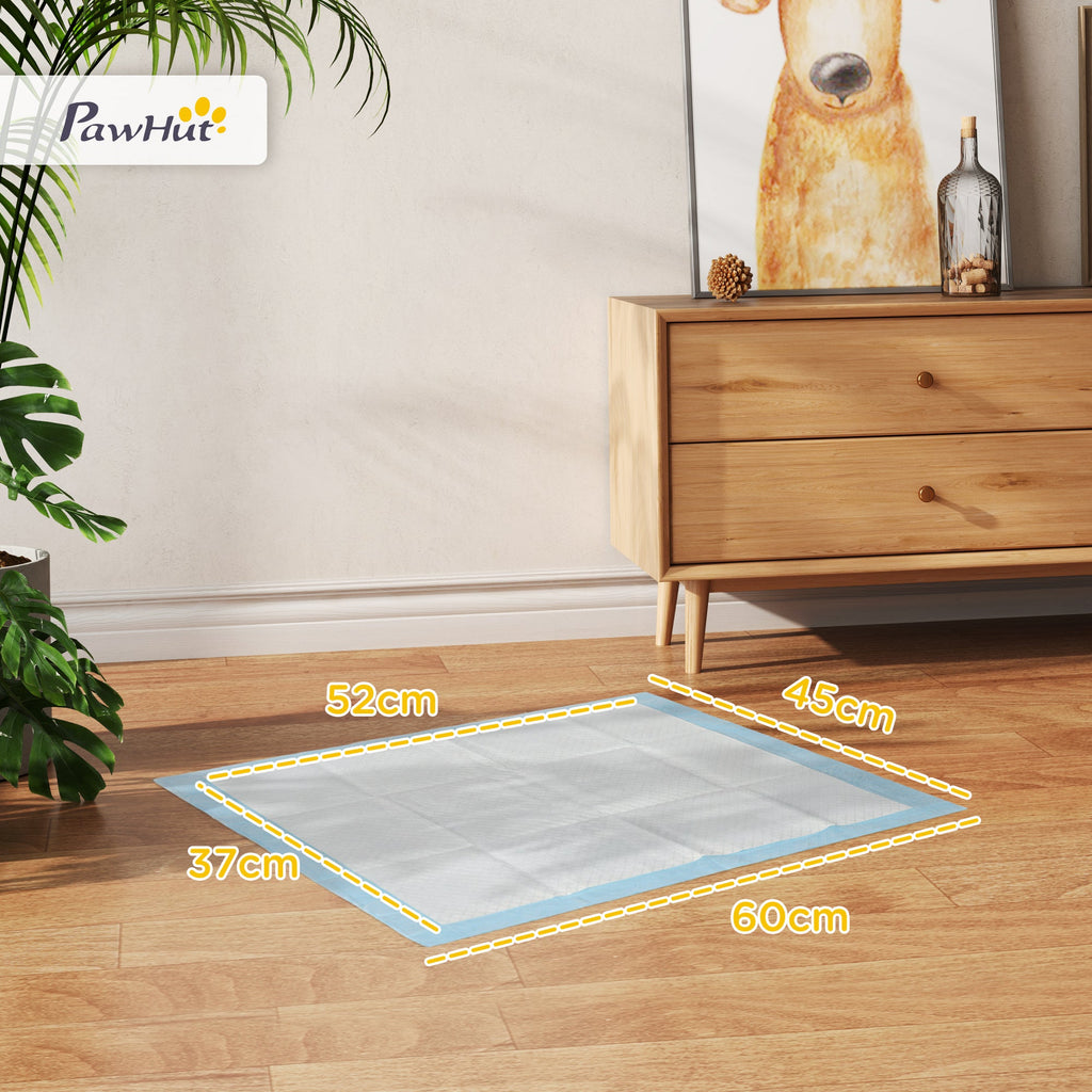 EasyComfort Set 100 Tappetini Igienici per Cani a 6 Strati in Tessuto non Tessuto, Carta e PE, 45x60 cm, Blu e white