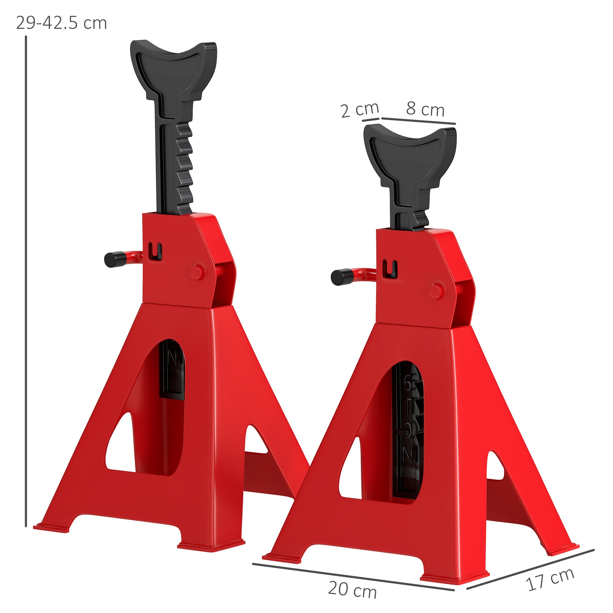 EasyComfort Set 2 autobokjes 3 ton elk verstelbaar 29-42.5 cm