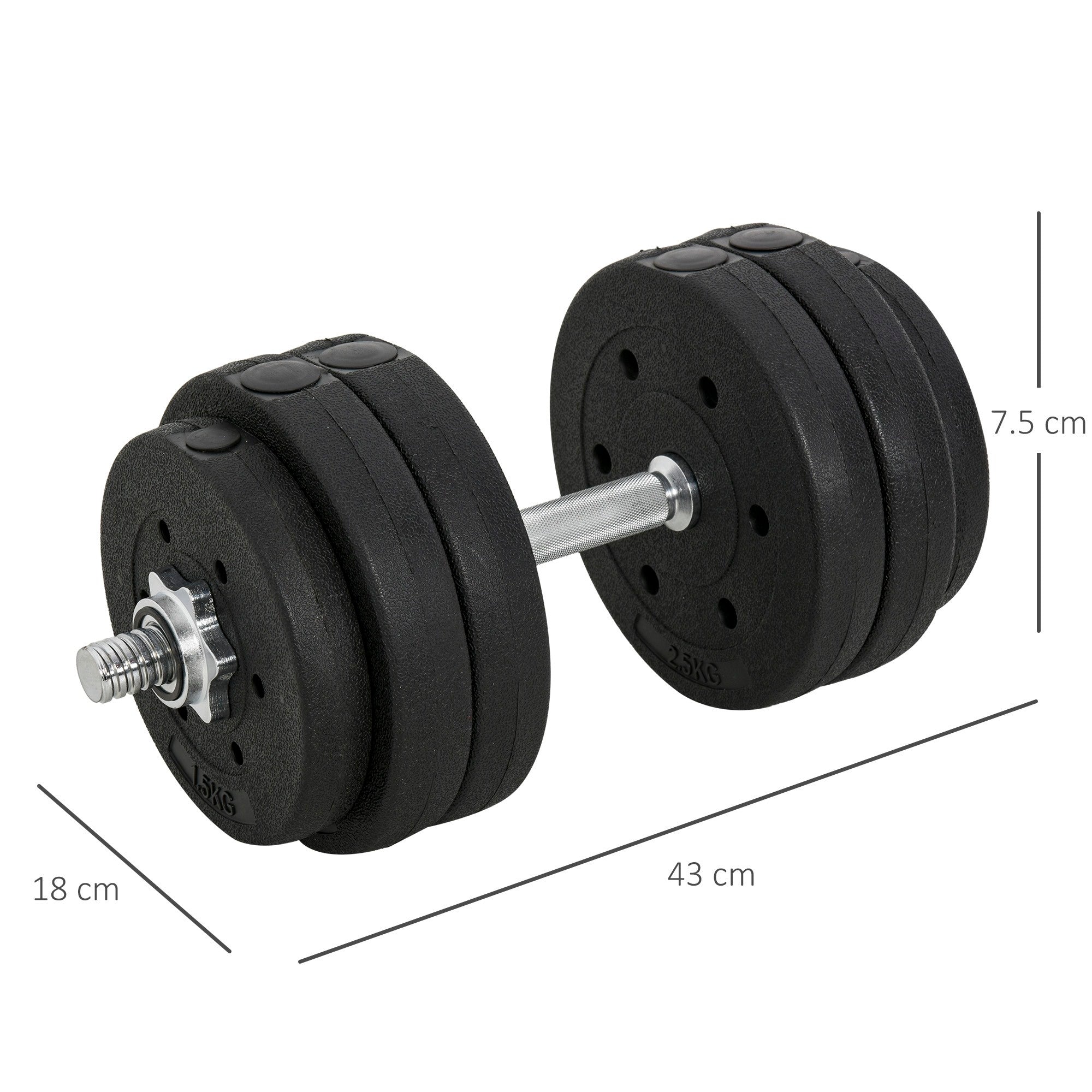 EasyComfort Halterset 30 kg (8×2,5 kg, 4×1,5 kg)