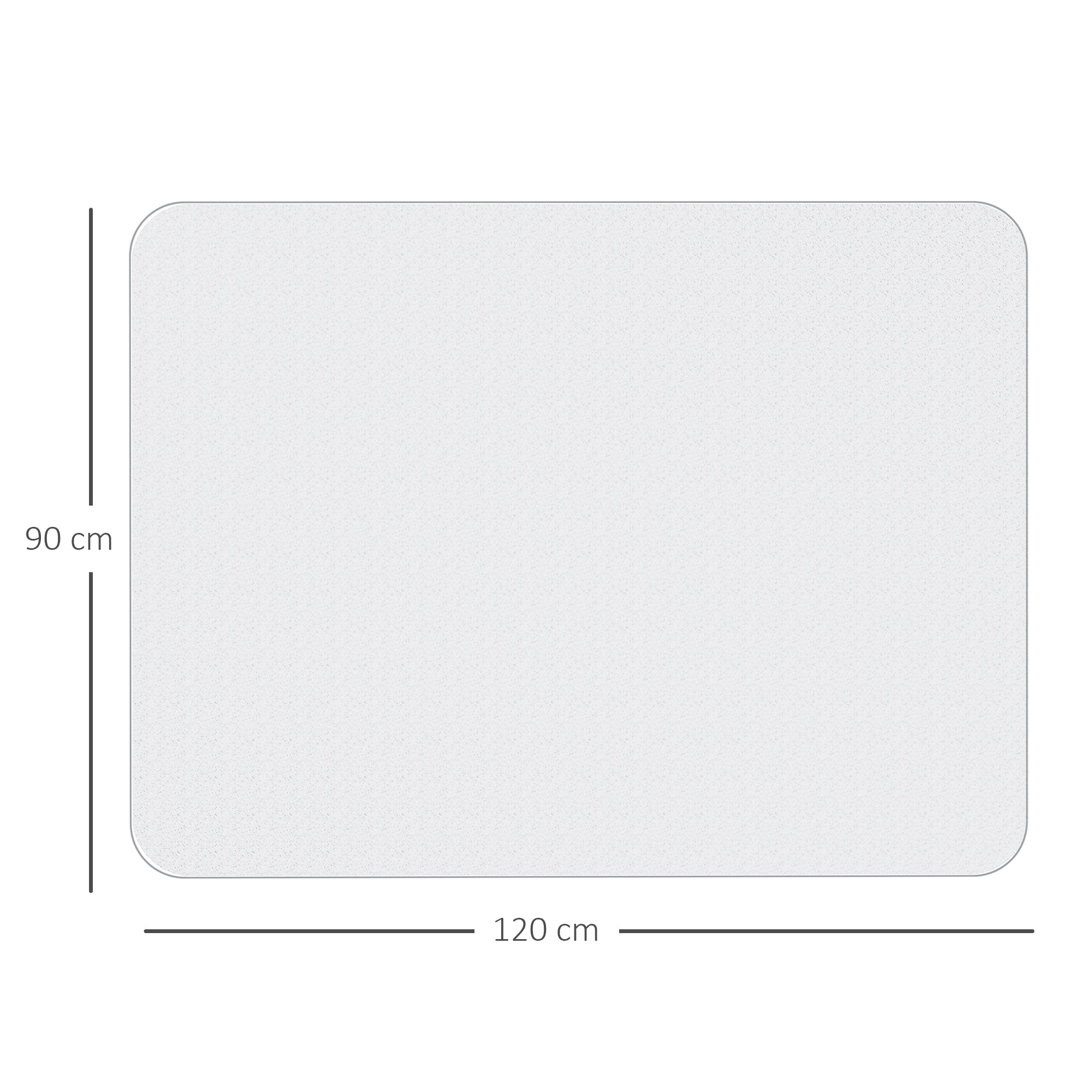 EasyComfort stoelbeschermmat 90x120 cm transparant
