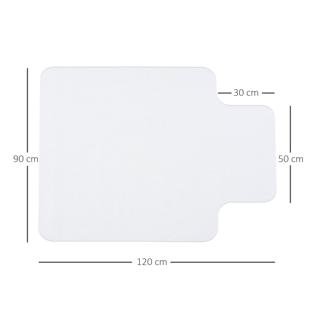 EasyComfort vloermat voor bureaustoel 90x120 cm transparant
