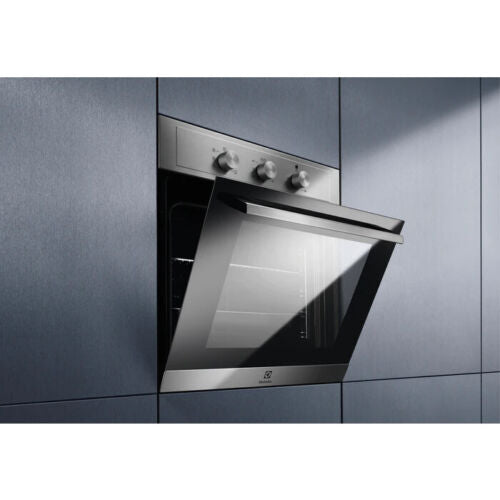 Electrolux EOH2H00BX Built-In Electric Ventilated Oven 58 Liters Energy Class A 60 cm Series 300 AquaClean Anti-fingerprint Stainless Steel
