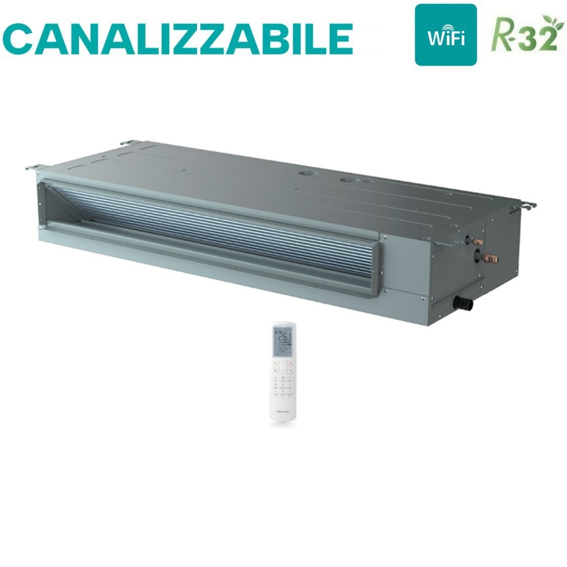 Hisense 4AMW81U4RJC Dual-split kanaal-airconditioner 18+18 (R-32)