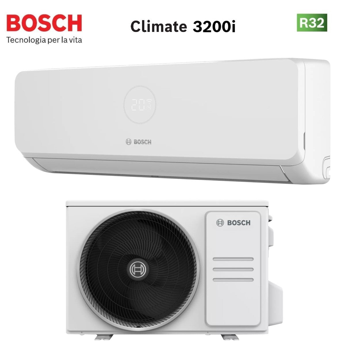 Bosch Climate 3200i Airconditioner 9000 BTU R-32