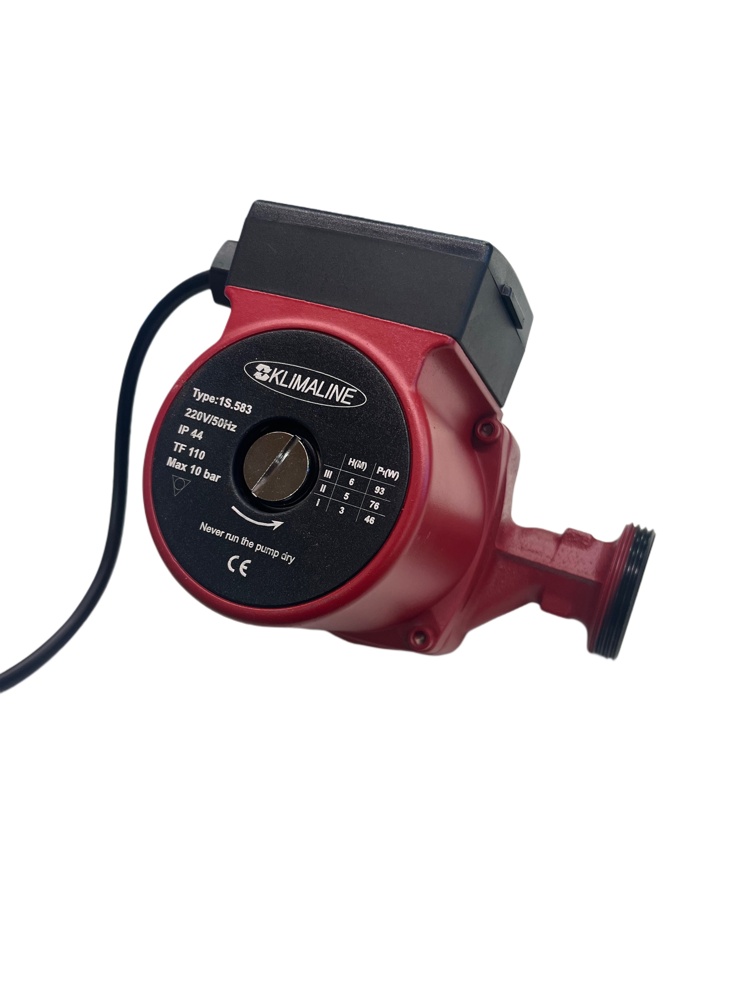 Klimaline 1S.583 circulatiepomp 25/60 - 180 3-snelheden