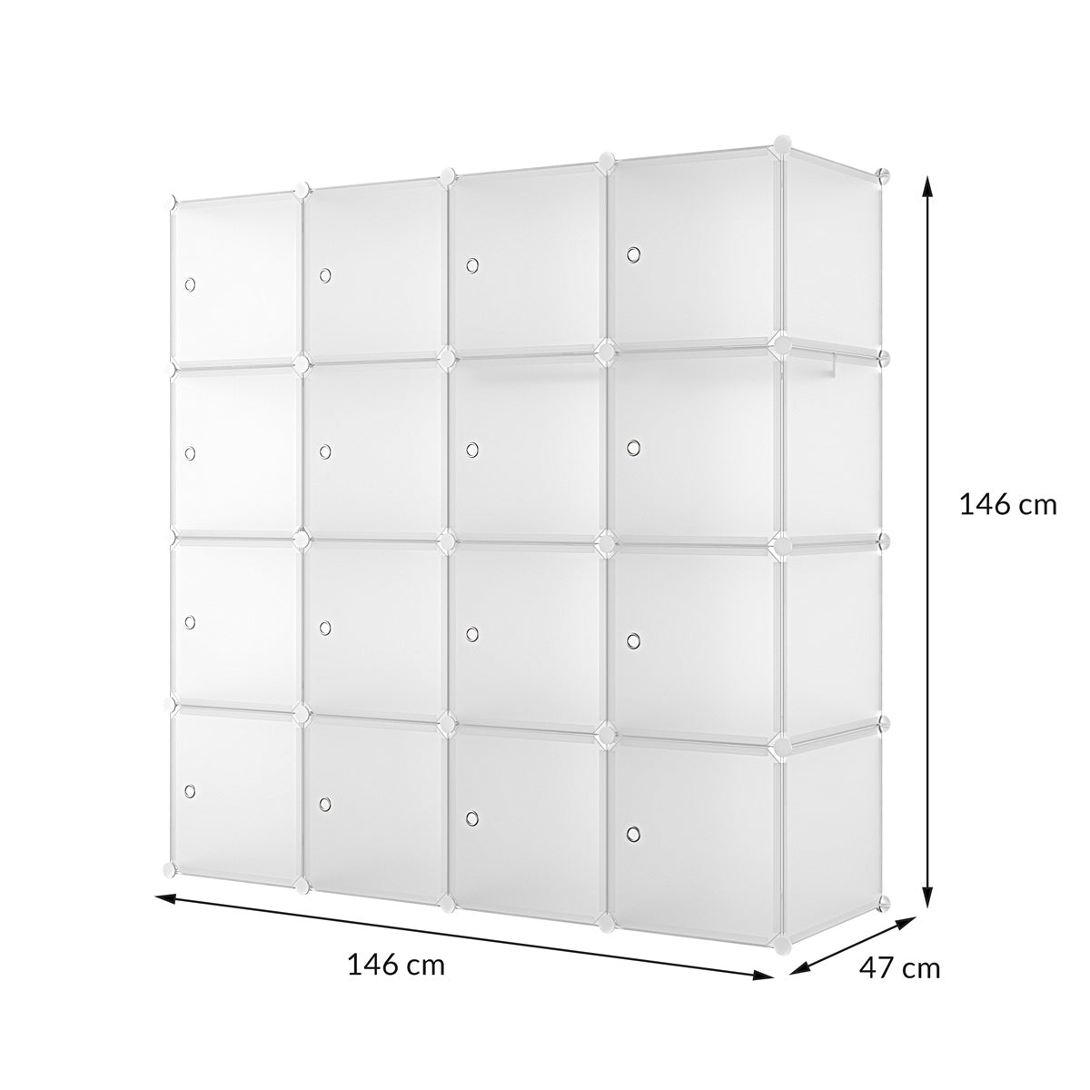 Armadio 16 Moduli in Plastica Colore white EAN 8024299800808