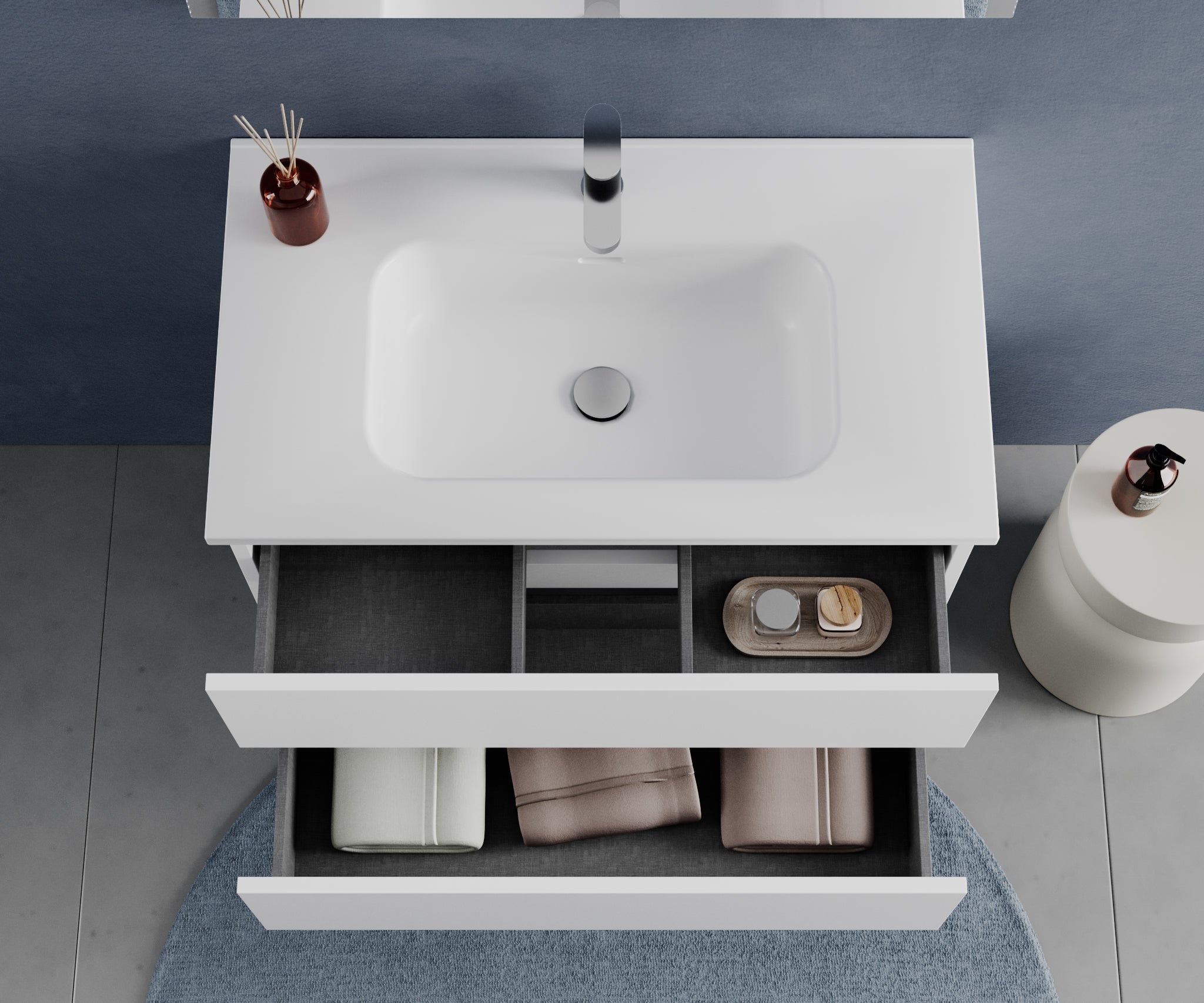 Legnox Crea badkamermeubel 60 cm met 2 lades