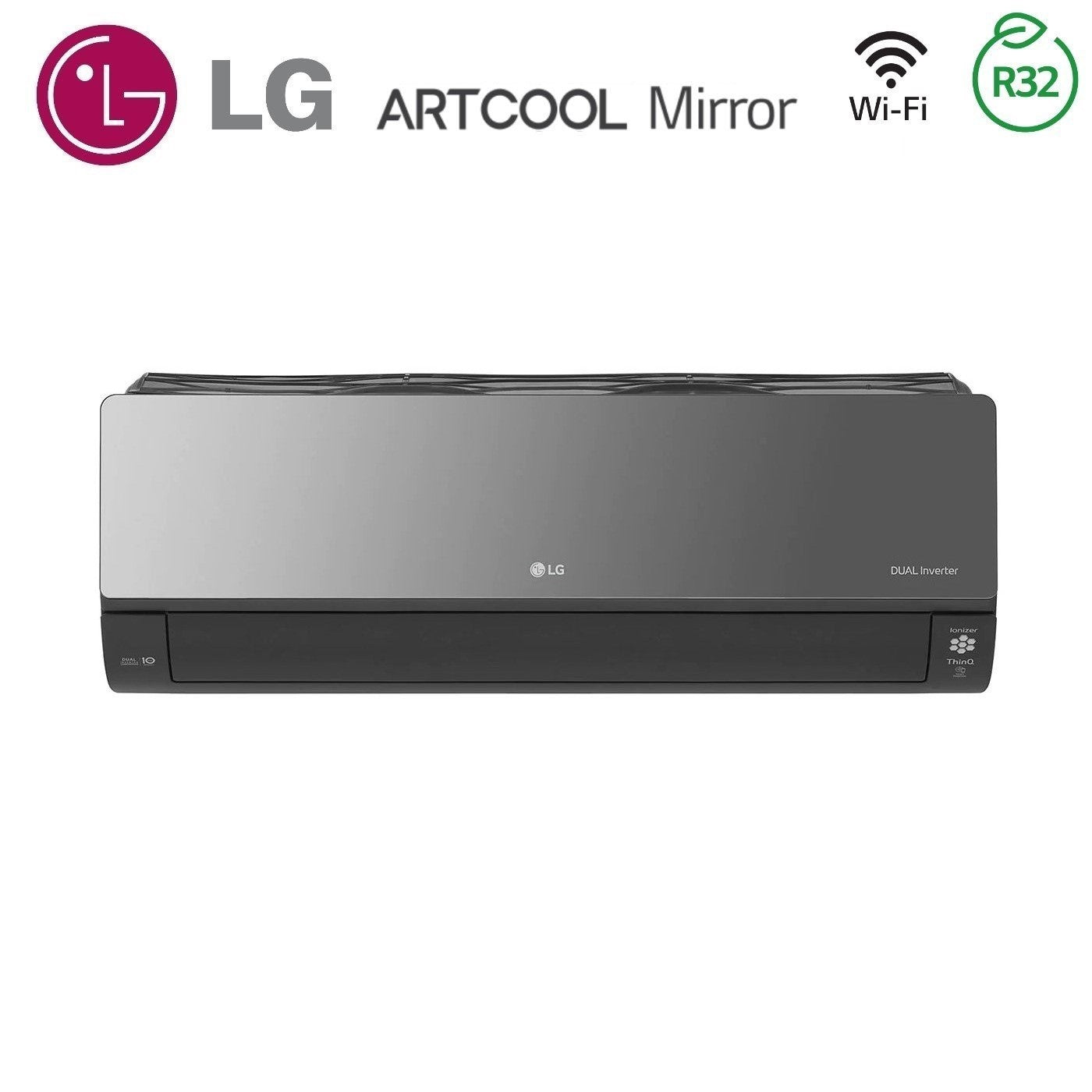 Air conditioner tri-split LG Inverter series ARTCOOL UV NANO MIRROR 9+9+12 with MU3R21 R-32 built-in Wi-Fi 9000+9000+12000