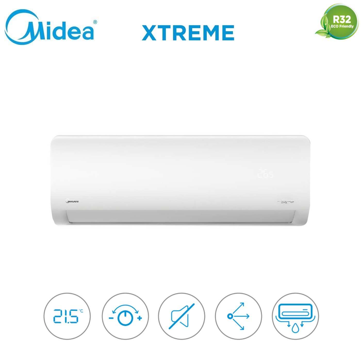 Midea Quadri Split Inverter Air Conditioner XTREME 12+12+12+12 series with M4O-36FN8 R-32 Integrated Wi-Fi 12000+12000+12000+12000 - New