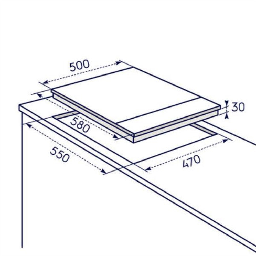 Electrolux EGS6414X RVS gas-kookplaat 60 cm